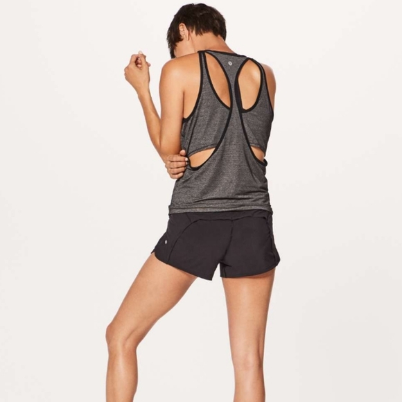 Lululemon Run Times Short II 4"Heathered Black - Picture 2 of 8